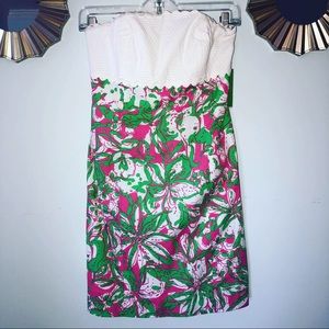Lilly Pulitzer strapless franco dress